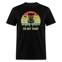 I'd Hit That Disc Golf Unisex Classic T-Shirt - black