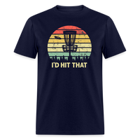 I'd Hit That Disc Golf Unisex Classic T-Shirt - navy