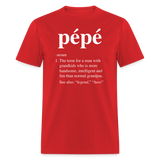 Pepe Definition Unisex Classic T-Shirt - red