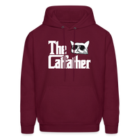 The Catfather Men's Hoodie - burgundy