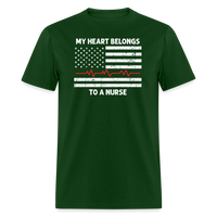 My Heart Belongs to a Nurse Unisex Classic T-Shirt - forest green