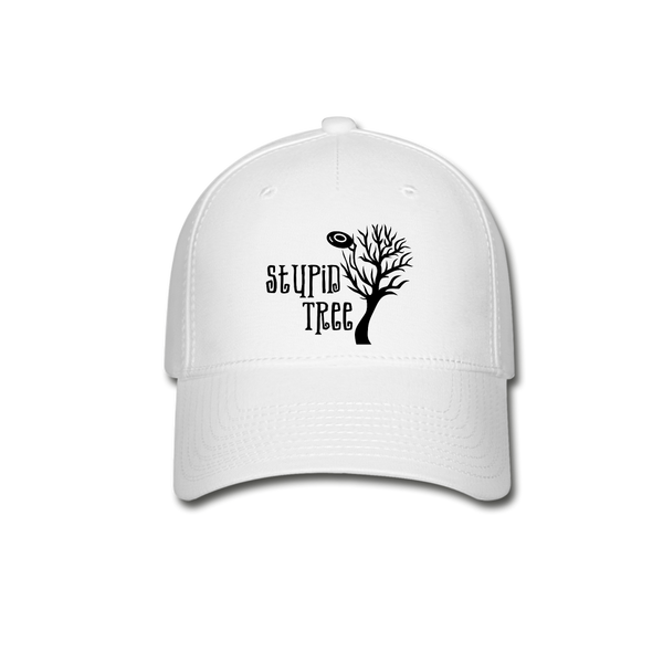 Stupid Tree Disc Golf Baseball Cap - white