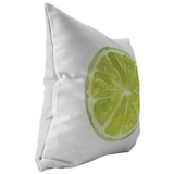 Lime Slice Throw Pillow or Cusion Cover